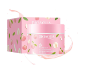 Bundle 2 PCs Set High quality peach fruit Exfoliating Body Scrub Moisturizing Peeling Cream Gel Face Scrub Full Body Lotion Unisex