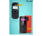 Bundle 1 PCs Set Nokia 1280 Mobile Phone - Black + 1 PCs Set NOKIA 108 Mobile Phone