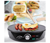 DENX DX2032 Non-Stick Flip & Stack Pancake Maker, Indoor Tabletop Electric 5 Fluffy Pancake Machine, 1000W, Adjustable Temperature, Approx 5-8 Minute Preheat Time