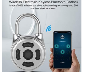 Bluetooth Padlock Universal Safe Mini Wireless Metal Electronic Image
