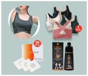 Bundle 1 PCs Set Adjustable Bra Soft and Comfortable- free size + 1 PCs Set Argan oil Speedy Hair Color Shampoo Unisex 500 ml Natural Black + 1 PCs Set Slimming Patch Weight Loss Sticker Abdominal Fat Burning Patch For Beer Belly Buckets Waist 50 Pieces