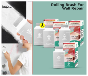 Bundle 3 PCs Set Galaxy Rolling Brush For Wall Repair - White 