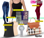 Bundle 1 PCs Set Womens Modern Fashion Comfortable Inner Camisole Spaghetti Slip - Black + 1 PCs Set Womens Modern Fashion Comfortable Inner Camisole Spaghetti Slip - Beige + 1 PCs Set Hot Shaper Skin fit Leggings For Women Caresse Jeans Free Size - Blue + 1 PCs Set High Waist Full Length Cotton Knitted Long Leggings For women - Assorted + 1 PCs Set Galaxy Signature EAU DE Perfume - 100 ml + 1 PCs Set Lady Elegant Small Dial Quartz Watch with Diamond Bracelet Watch Set Dress Wrist Watches - Silver + 1 PCs Set FN-Mini Small and Square Trendy Custom Logo Shoulder Handbags for Women - Red