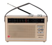 Olsenmark OMR1273 Rechargeable Radio with MP3 Player Portable and Lightweight Design - Brown
