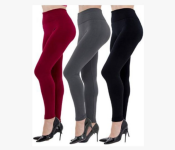 Bundle 6 PCs Set 3232 Women High Waist Full Length Thick Warm Cotton Knitted Long Leggings