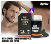 Bundle 2 PCs Set Nitro Canada Cinema Professional Hair Building Fibers 22GM
