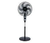 Olsenmark OMF1794 6 Leaf Blade Classic Stand Fan 16 Inch Diameter - Black