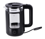 Olsenmark OMK7006 Electric Glass Kettle 1.8 L With Water Level Indicator and Automatic Cut-Off - Black
