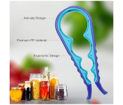 Bundle 2 PCs Set Easy Grip Lids Off Jar Opener, Can Opener & Bottle Opener - Assorted