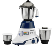 Geepas GSB44088 3-IN-1 Mixer Grinder 1200W Powerful Copper Motor with Stainless Steel Jars - Blue and White