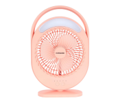 Olsenmark OMF1876 Rechargeable Mini Fan LED Light with Image