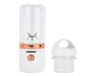 Geepas GSB44058 Rechargeable Portable Blender 420 ML Tritan Bottle and Motor Base - White