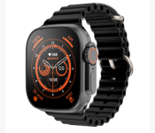 Bundle 2 PCs Set T500 Ultra Pro Clip USB Charging Smart Watch Ocean Band Loop Wrist Strap - Black