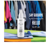 Wrinkles Remover i FLat Spray Instant Fabric Wrinkles Remover (250 ml) Quick fix , instant results and sanitized fabrics, No strains, Travel Friendly Safe on all fabrics