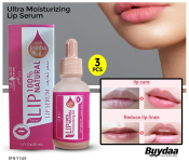 Bundle 3 PCs Set 100 Percent 30ml Natural Lip Serum for Women & Men