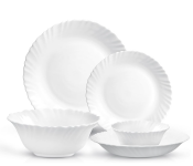 Royalford RF12398 18pcs Opalware Dinner Sets - White