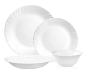 Royalford RF12397 16pcs Opalware Dinner Sets - White