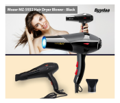 Mozer MZ5932 Hair Dryer Blower Black Image