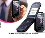 NOKIA 7070 Prism Single Sim Black 4G Image