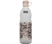 Delcasa DC2590 Decorated Glass Water Bottle 1000ml Image