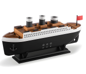 Titanic Ship Model Humidifier 250ml Essential Oil Diffuser Jellyfish Smoke Ring Spray Aroma Diffuser RGB Ultra Sonic Humidifier