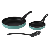Delcasa DC2896 2 Piece Frypan with Nylon Turner - Assorted 