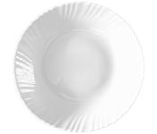 Delcasa DC3296 Opalware Flat Plate 10.5 Inch - White