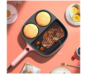 Multifunctional Mini Breakfast / Dinner Machine | Electric Cooker Multifunction Non-stick Hotpot Smokeless Noodles Cooking Pot Food Steamer Steak Frying Pan Heating Wok