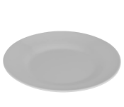 Royalford RF10856 Melamine ware Round Deep Plate 10 inch - White 