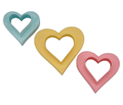 Royalford RF10968 Double Side Cookie Cutter 3pcs - Multicolor