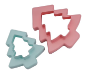 Royalford RF10963 Double Side Cookie Cutter 2pcs - Multicolor