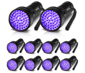 Libro UV Flashlight, 51 LED UV Blacklight, 395 Color UV Flashlight, Blacklight Detector for Pet Urine, Stains, and Bed Bug