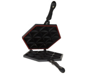 Royalford RF10745 Samosa Maker Double Sided Non Stick Die Cast Aluminum with Bakelite Handle - Black