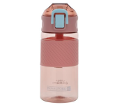 Royalford RF11110 500ml Water Bottle BPA Free Plastic Bottle With One Press Open Lid - Pink