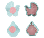 Royalford RF10970 Baby Theme Cookie Cutter and Fondant Cutter - Multicolor