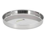 Royalford RF10158 stainless steel dinner plate 24 cm - Silver 