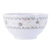 Royalford RF1080 Rb 3.5 Inch Melamine Rice Bowl - White
