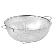 Royalford RF12684 28.5cm Large Strainer Vegetable Sifter Rice Colander - Silver