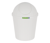 Royalford RF12637 Plastic Swing Trash Bin with Swinging Image