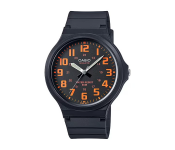 Casio Men's Water Resistant Analog Watch Mw-240-1e2vdf - 44 Mm - Black