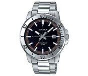 Casio JPNCAS Men's Stainless Steel Analog Watch Mtp-vd01d-1e2vudf - 49 Mm - Silver