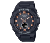 Casio Baby-G BGA-320-1ADR Women Analog Digital Dial Resin Band - Black 