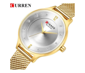 Curren 9036 Beautiful Analog Quartz Wrist Watch for Ladies - Gold