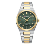 Curren JPN8439SGG Stainless Steel Elegant Design Dual Tone Analog Quartz Wrist Watch For Men - Silver