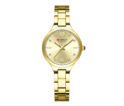 Curren JPN9105GG Elegant Curren Blanche Women's Gold Watch – Luxury Analog Fashion Timepiece - Gold