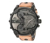 Diesel JPN7406BG Mr. Daddy 2.0 Men's Dial Stainless Steel Band Watch - Analog Display, Japanese Quartz Movemen - Brown