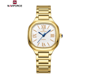 NF5042 Elegant Commuter Ladies’ Waterproof Stainless Steel Watch with Gift for Girls (GWG)