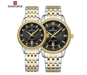 Naviforce NF8040 Classic Exquisite High Quality Romantic Gift Stainless Steel Couple Watches GSGB 