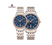 Naviforce NF8040 Classic Exquisite High Quality Romantic Gift Stainless Steel Couple Watches GSGRBE 
