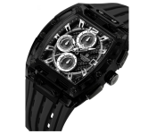 Naviforce NF7105 Men's Black White Watch | Stylish Quartz Analog Stainless Steel Wristwatch